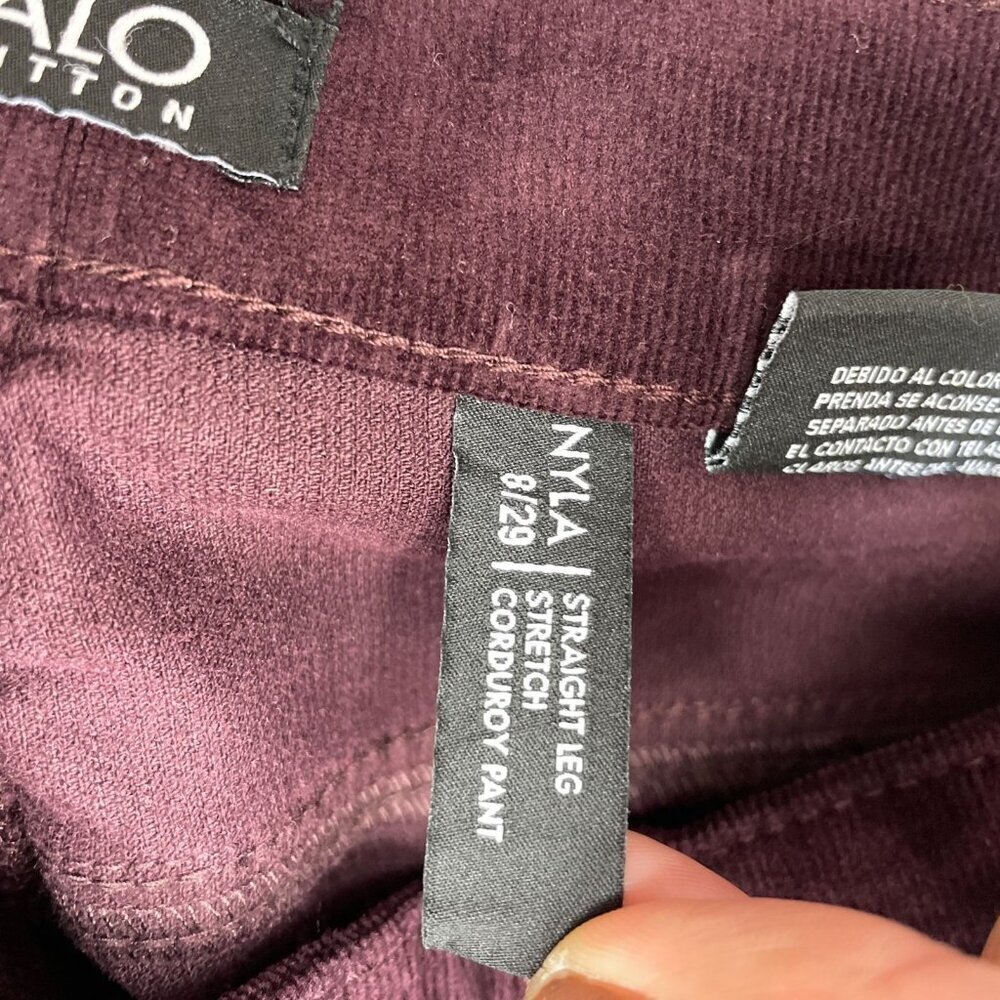 Buffalo Women's 8/29 David Bitton Straight Leg Stretch Corduroy Pants M0706 - Picture 7 of 11